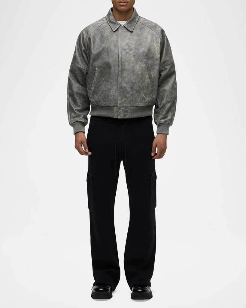 Hudson Men's Leather Bomber Jacket 2