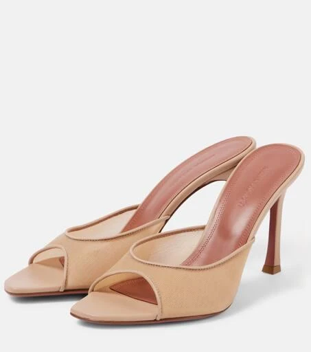 Amina Muaddi Alexa 95 mesh mules 4