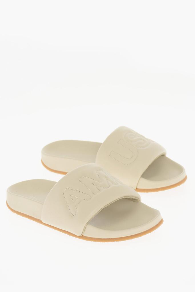 Ambush Ambush Solid Color Leather Slides