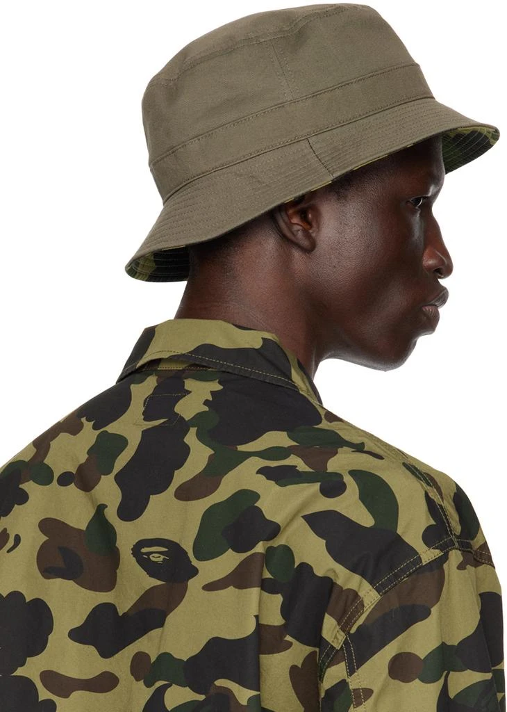 Bape Green 1st Camo One Point Reversible Bucket Hat 3