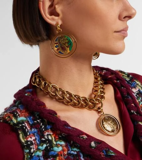 ETRO Paisley drop earrings 3