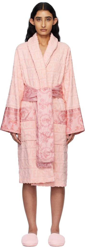 Versace Pink 'I Heart Baroque' Bathrobe 1