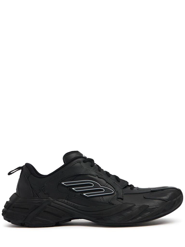 Balenciaga Monday Leather & Synthetic Sneakers 1