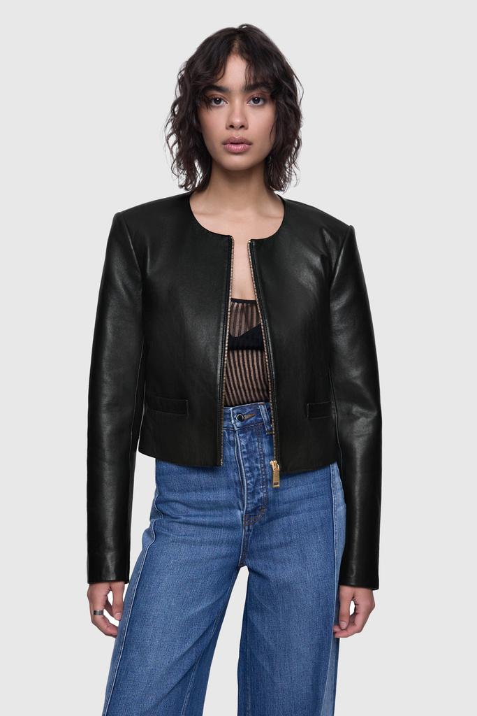 Rebecca Minkoff Paige Crop Zip Jacket