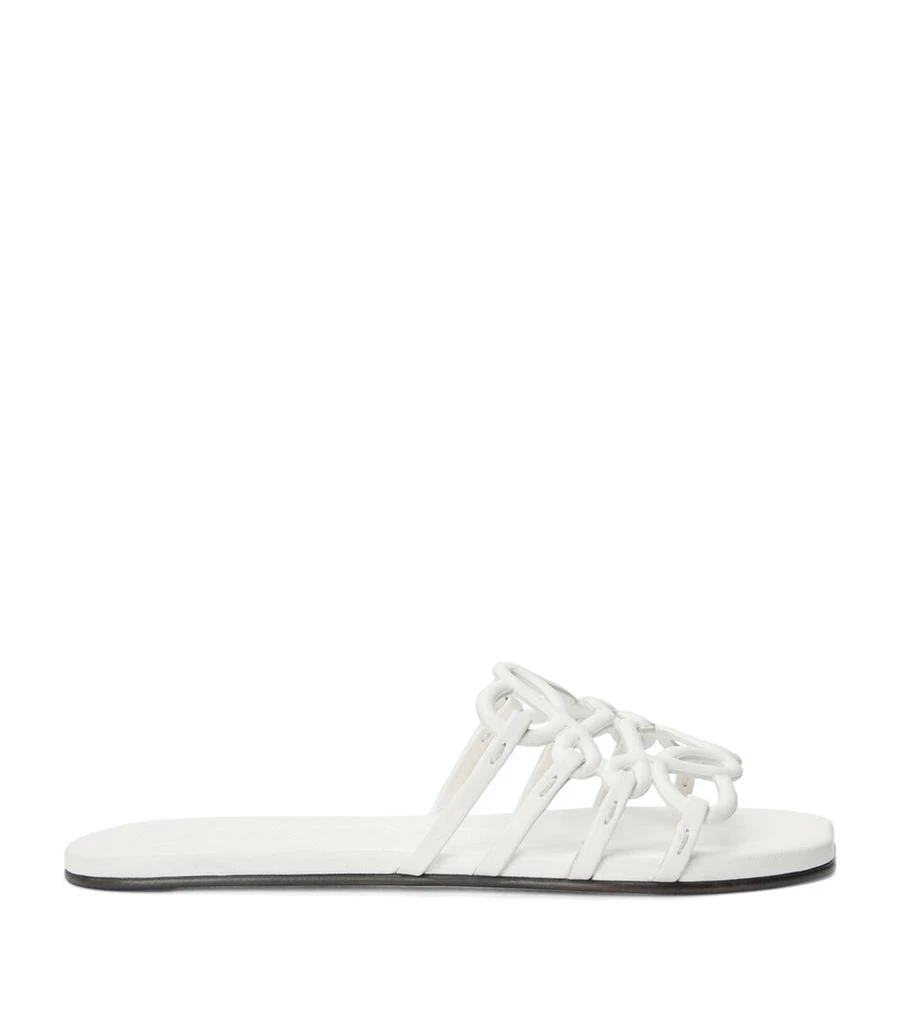 Loewe Leather Petal Anagram Slides 1