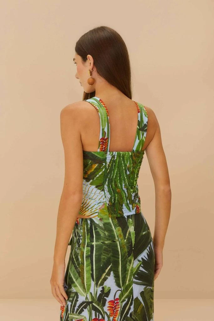 Shop Farm Rio - Amazonia Forest Cropped Buttons Top on Sale at BeyondStyle   Get 46% Off Farm Rio - Amazonia Forest Cropped Buttons Top with  Limited-Time Flash Deals, Exclusive Discounts, and