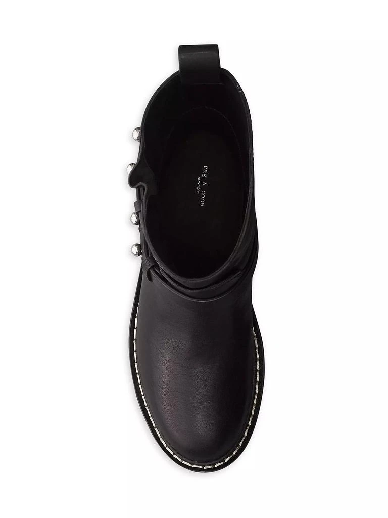 Rag & Bone Leather Moto Boots 3