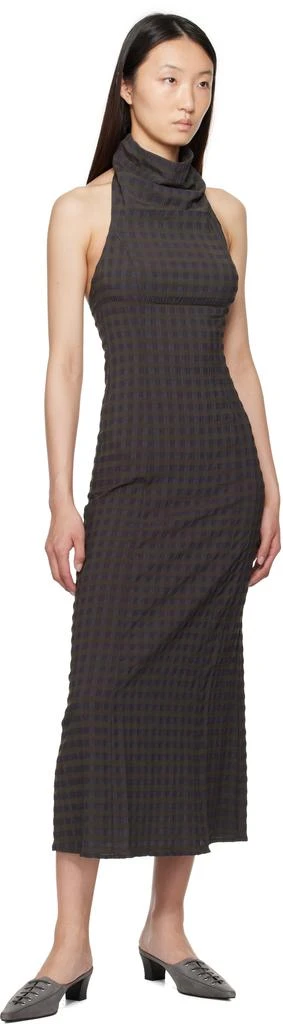 Paloma Wool Brown & Blue Olin Maxi Dress 4