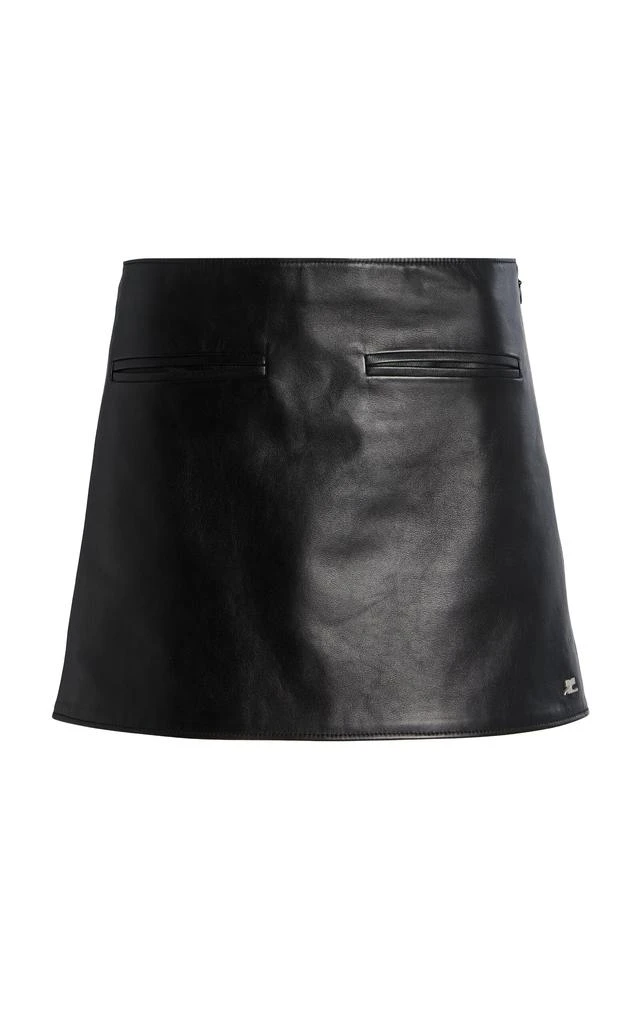 Courrèges Courrèges - Heritage Leather Mini Skirt - Black - FR 36 - Moda Operandi 1