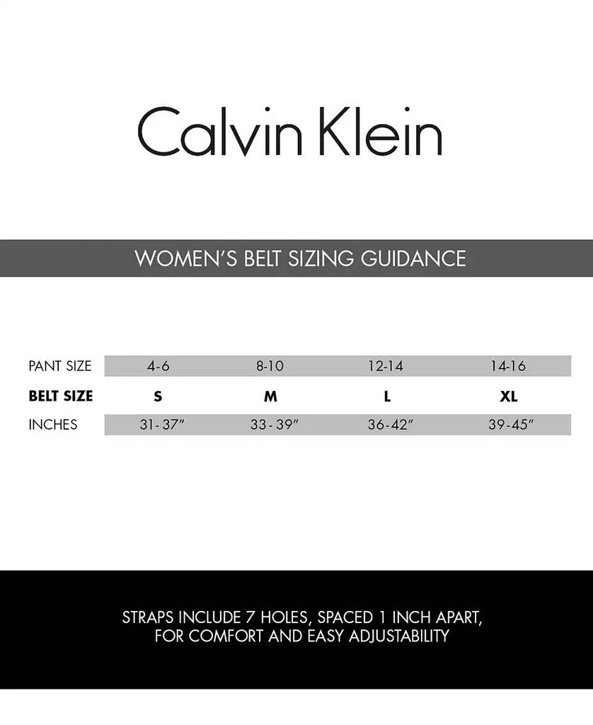 Calvin Klein Women's CK Monogram Buckle Skinny Belt 6