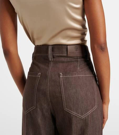 Brunello Cucinelli Mid-rise wide-leg jeans 6