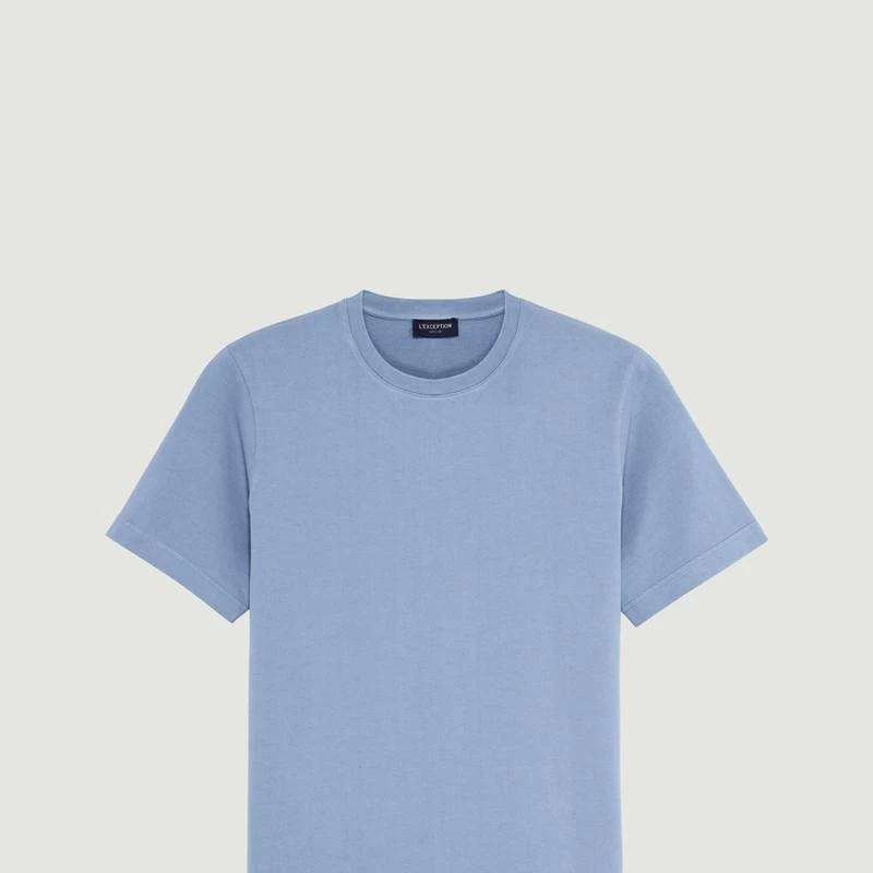 L'Exception Paris Thick organic cotton t-shirt Faded Denim L'EXCEPTION PARIS 5