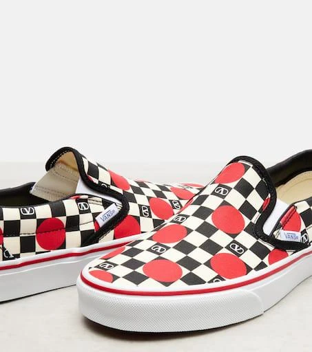 Valentino x Vans VLogo checked canvas slip-on sneakers 6