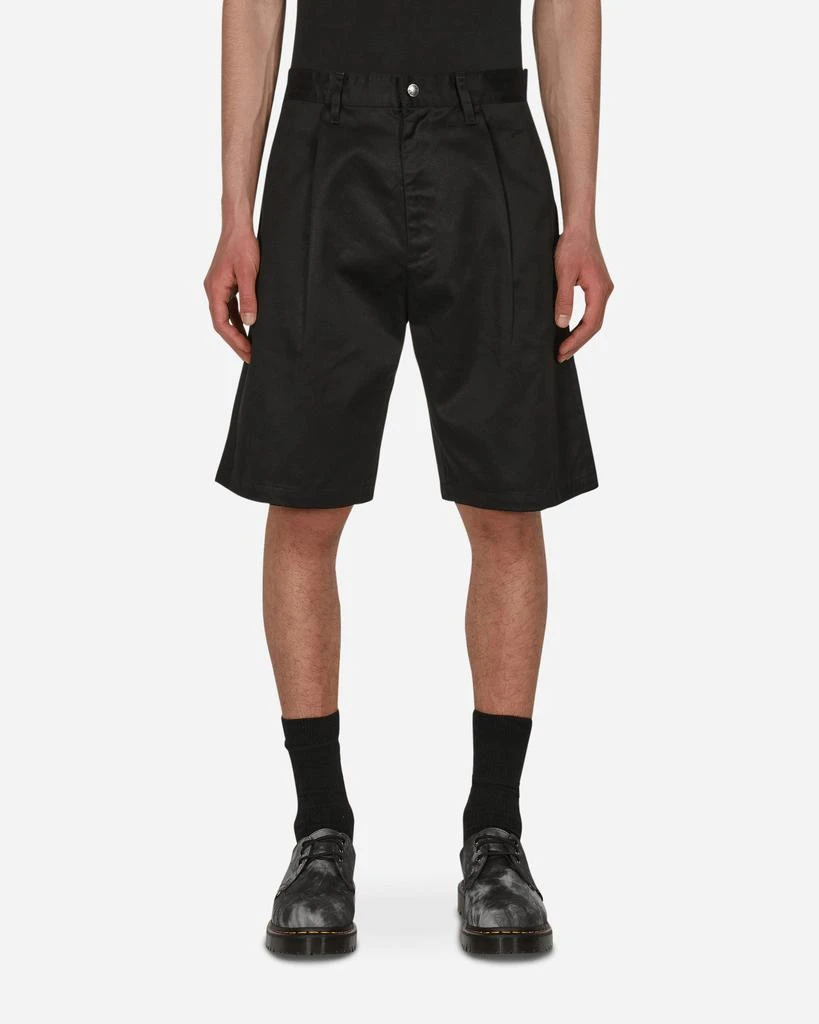 A Bathing Ape One Point Wide Fit Chino Shorts Black 1