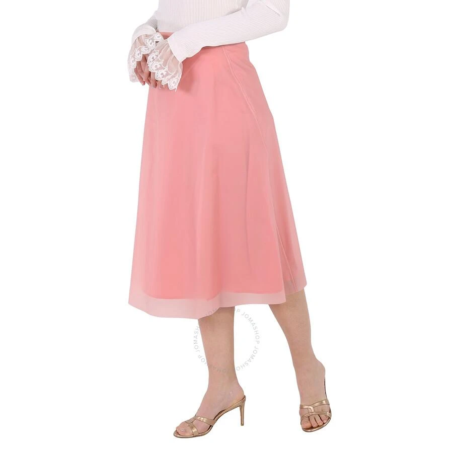 Burberry Ladies Silk-lined Plastic A-line Skirt In Rose Pink 3