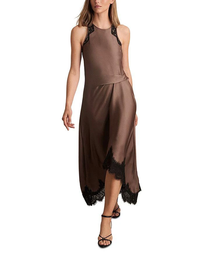 trixxi black lace dress TA3 Seamed Lushy Midi Dress - Lace Black - XL