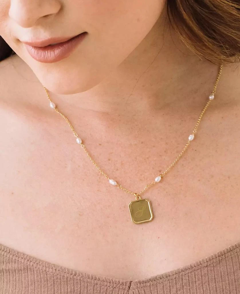 brook 
york 14K Gold-Plated Quincy Personalized Initial Pendant 3