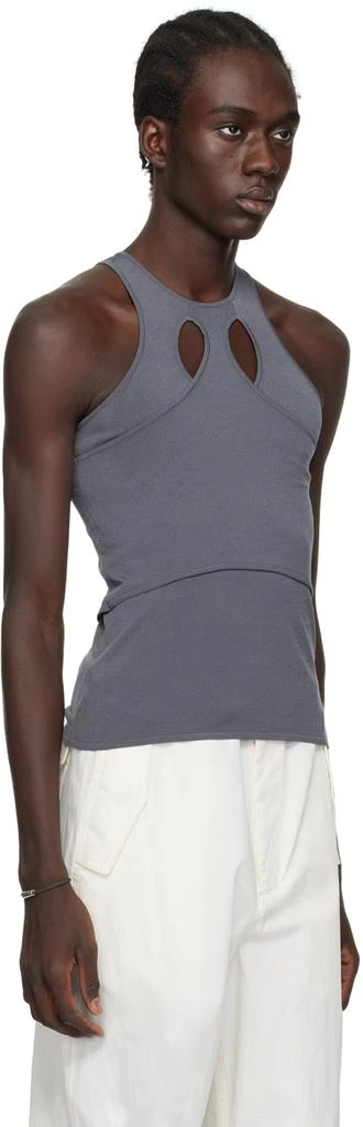 Dion Lee Gray Mobius Loop Tank Top 4