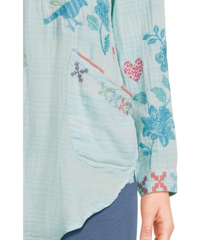 green emerald velvet dress Petra Caftan White Multi / MD/LG