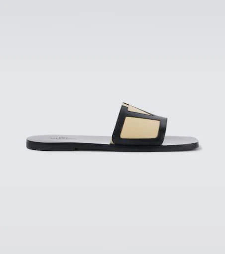 Valentino VLogo leather slides 1