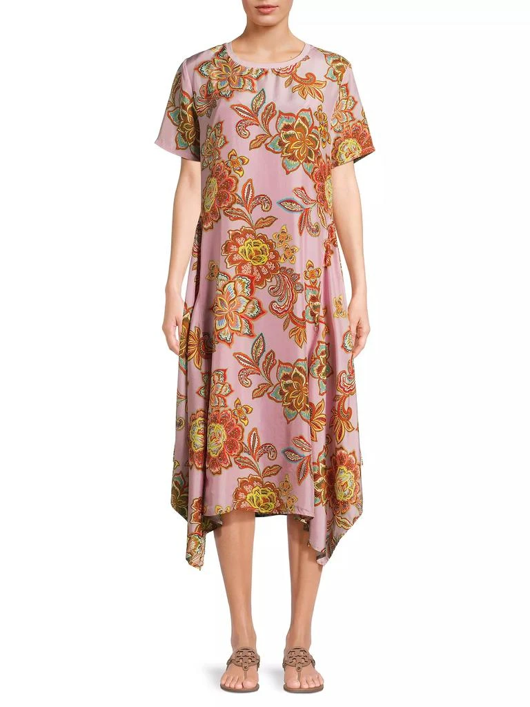 Johnny Was Messina Floral Silk Dress 3