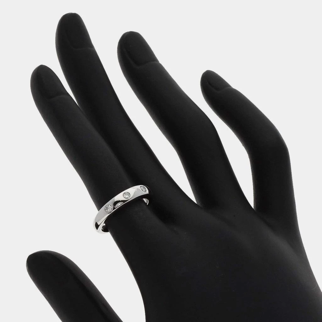 Van Cleef & Arpels Van Cleef & Arpels Platinum and Diamond Tendrement Etoile Band Ring EU 49 4