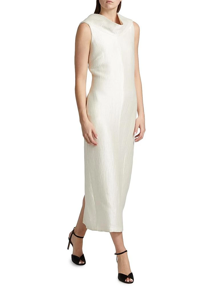 knee length dresses for ladies Evie Sleeveless Midi Dress | BRANDON MAXWELL