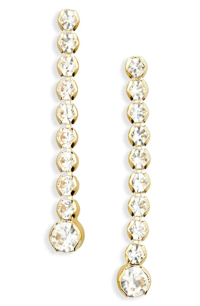 BAUBLEBAR Graduated Crystal Linear Drop Earrings