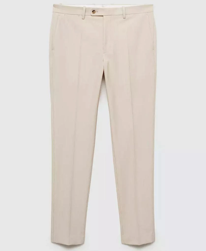 Mango Men's Stretch Fabric Slim-Fit Suit Pants 6