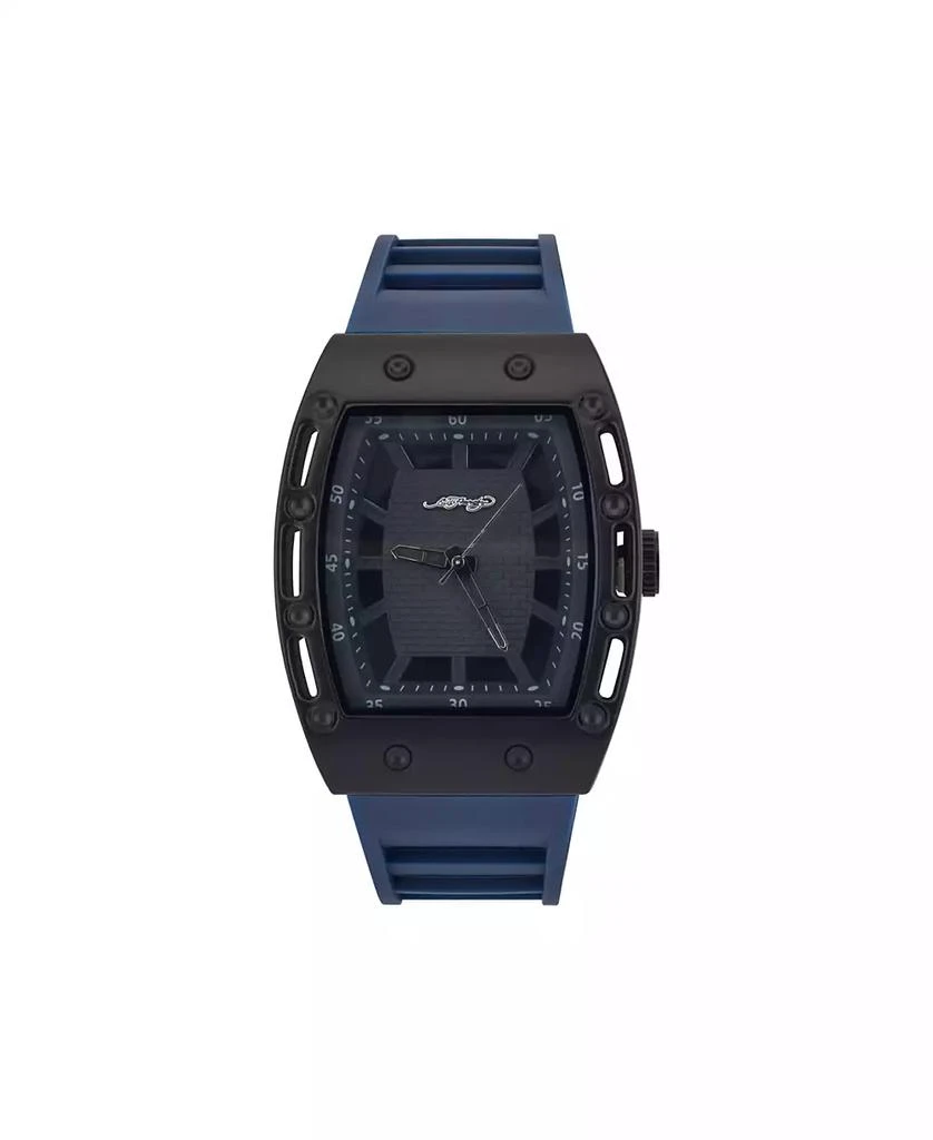 Ed Hardy Men's Navy Thermoplastic Polyurethane Strap Analog Watch 43.7mm 1