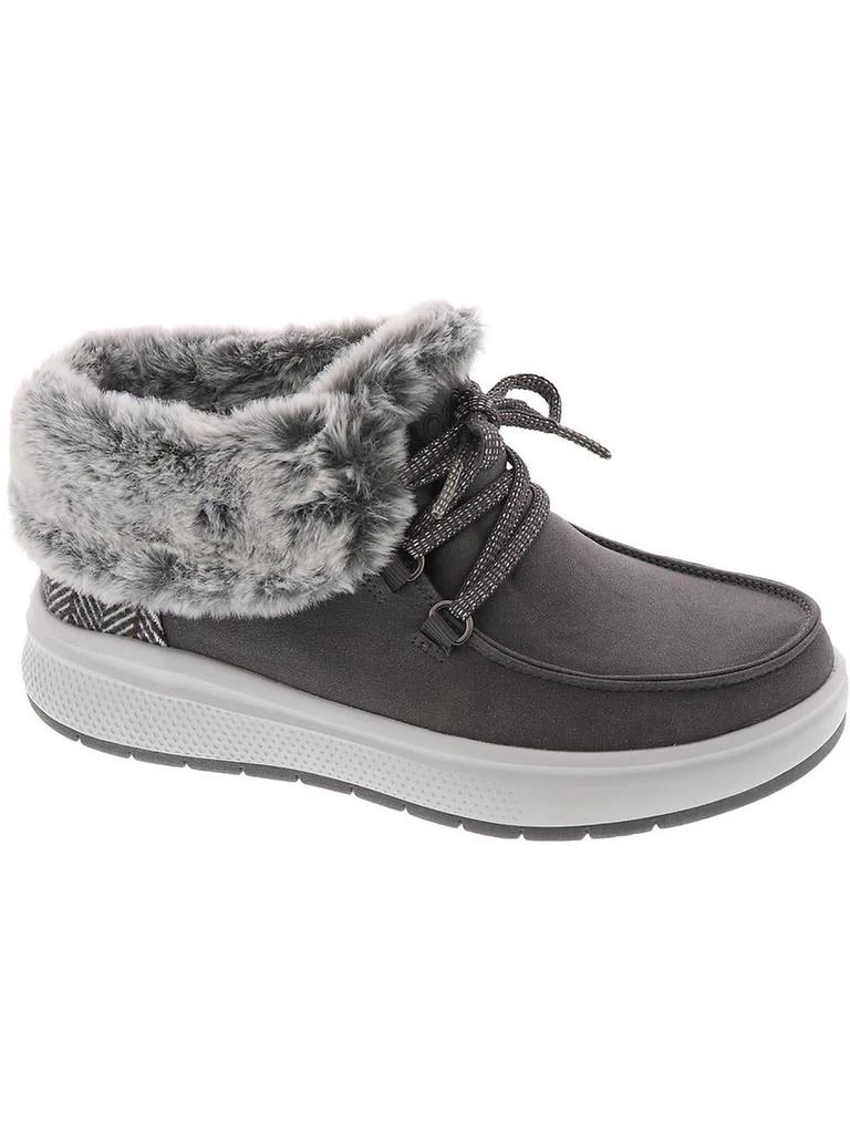 SKECHERS BOBS Skipper Wave Womens Faux Fux Lightweight Shooties 4