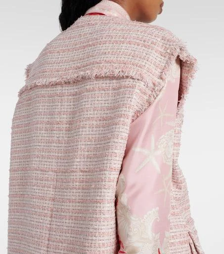 Versace Oversized tweed vest 7