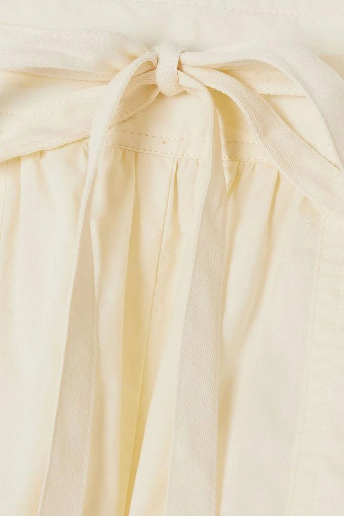 Ulla Johnson Anela belted cotton-poplin shorts 4