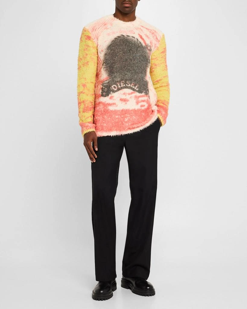 Diesel Men's Hybrid Twill and Denim Pants 2