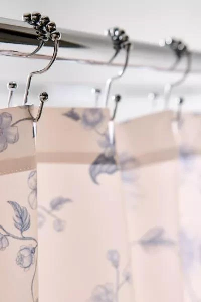 Urban Outfitters Vintage Style Floral Patterned Shower Curtain 3