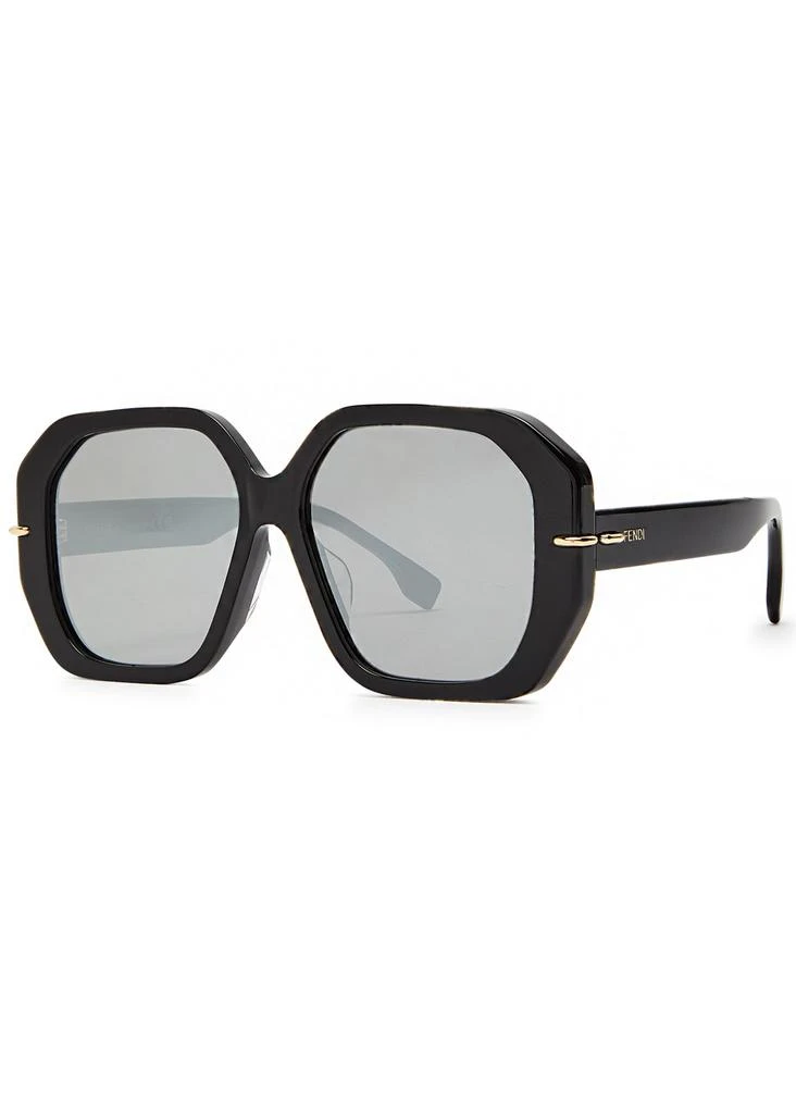 Fendi Fendi Selleria oversized hexagon-frame sunglasses 1