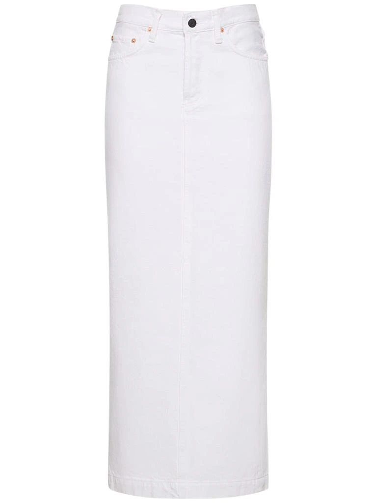 WARDROBE.NYC Straight Denim Maxi Skirt 1