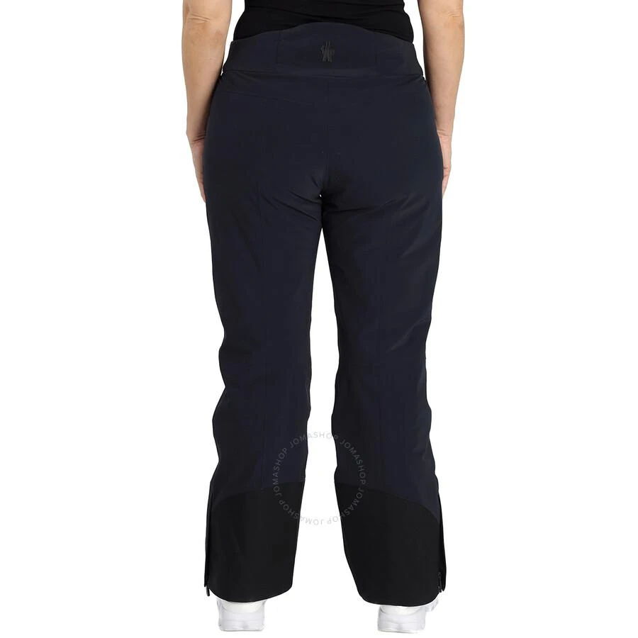 Moncler Ladies Black Buckled Ankle-zip Straight Trousers 3