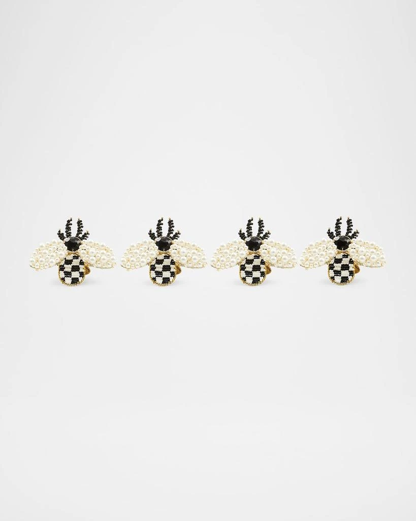 MacKenzie-Childs Bee Napkin Rings, Set of 4 3