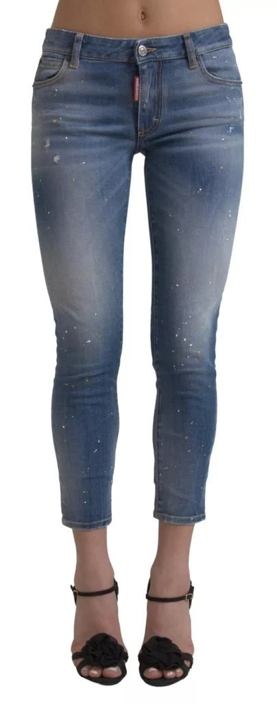 DSQUARED2 Dsqua²  Mid Waist Cropped Twiggy  Women's Jeans 1