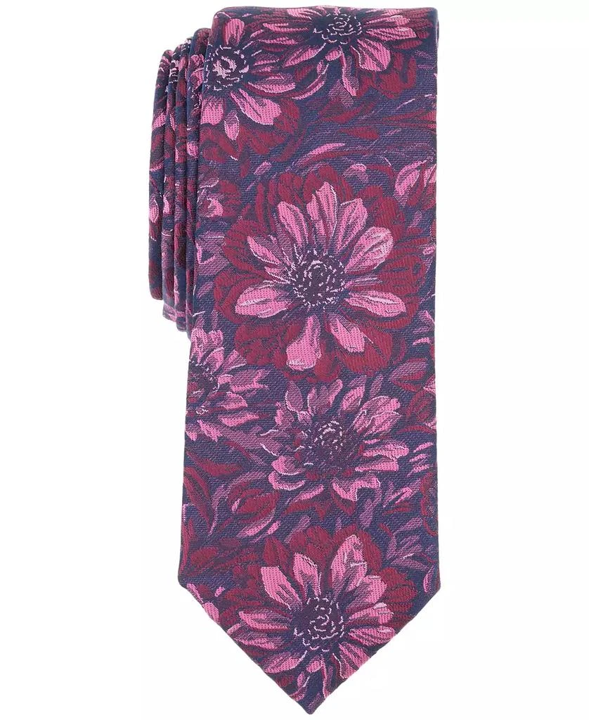 Bar III Men's Lawrence Skinny Floral Tie, Created for Macy's 1