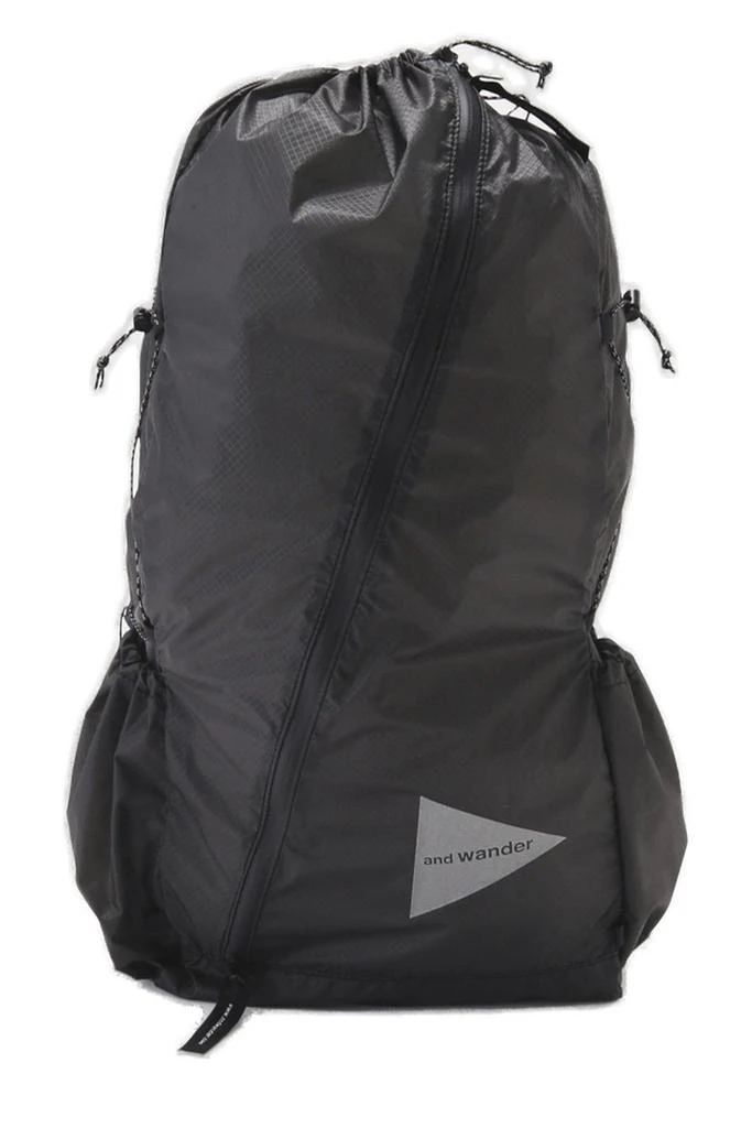 And Wander And Wander 111 Logo Detail Sil Backpack 1