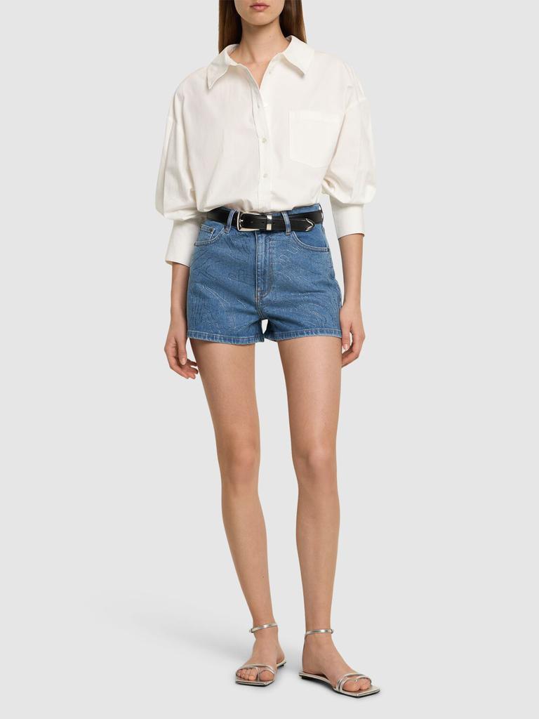 ROTATE Birger Christensen Brantinia Denim Shorts - Pants