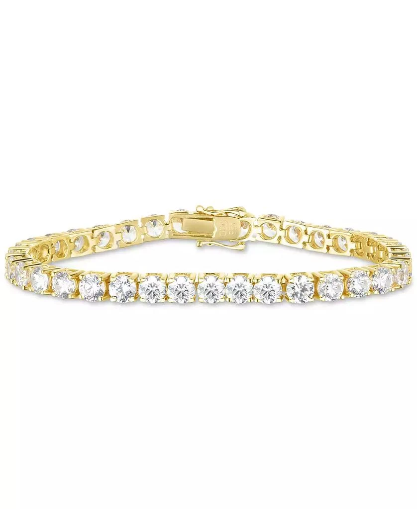Arabella Cubic Zirconia Link Bracelet in 18k Gold-Plated Sterling Silver 1