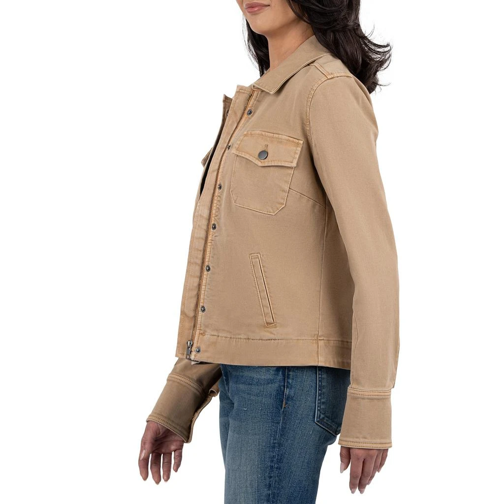 KUT from the Kloth Amanda Boxy Jacket Front Flap Pockets Front Flap Welt Pockets 2