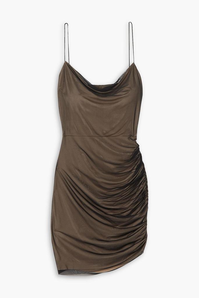 GAUGE81 Perry ruched stretch-mesh mini dress