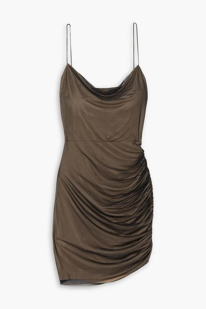 GAUGE81 Perry ruched stretch-mesh mini dress 1