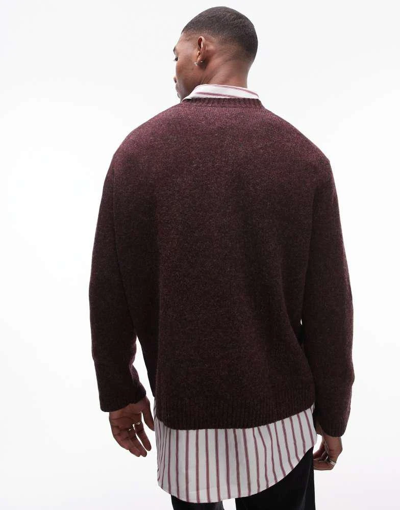 ARKET ARKET wool sweater in burgundy 4