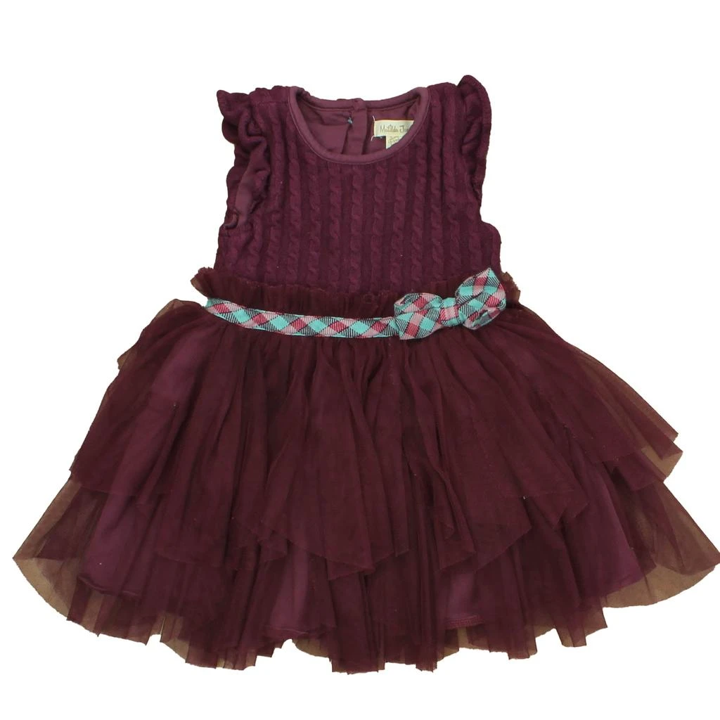 Matilda Jane Girls Maroon Dress 1