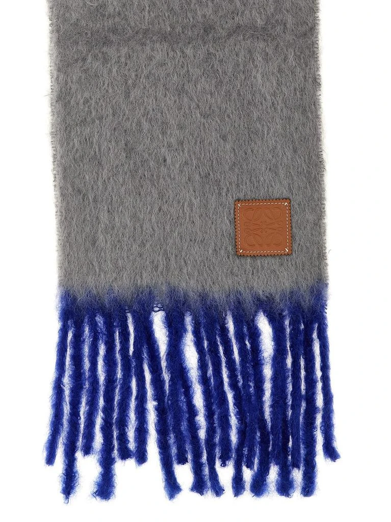 Loewe Loewe Logo-Patch Fringed Scarf 1